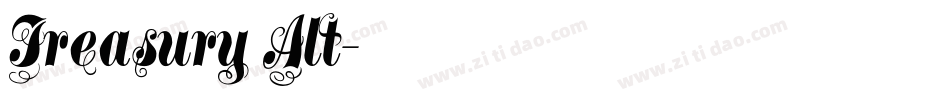 Treasury Alt字体转换